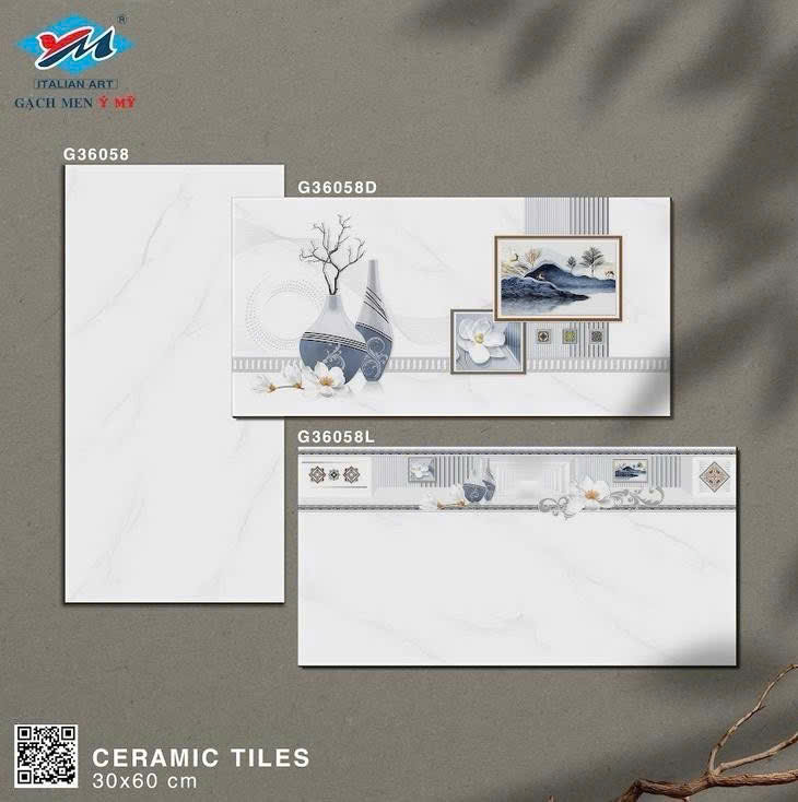 GẠCH ỐP TƯỜNG Ý MỸ 30x60 G36058