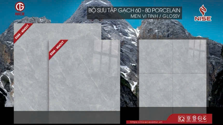 GẠCH LÁT NỀN BÓNG KÍNH 60X60 NISE 66043VT