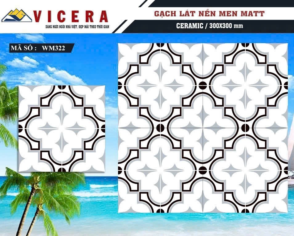 GẠCH LÁT NỀN 30x30 WM322