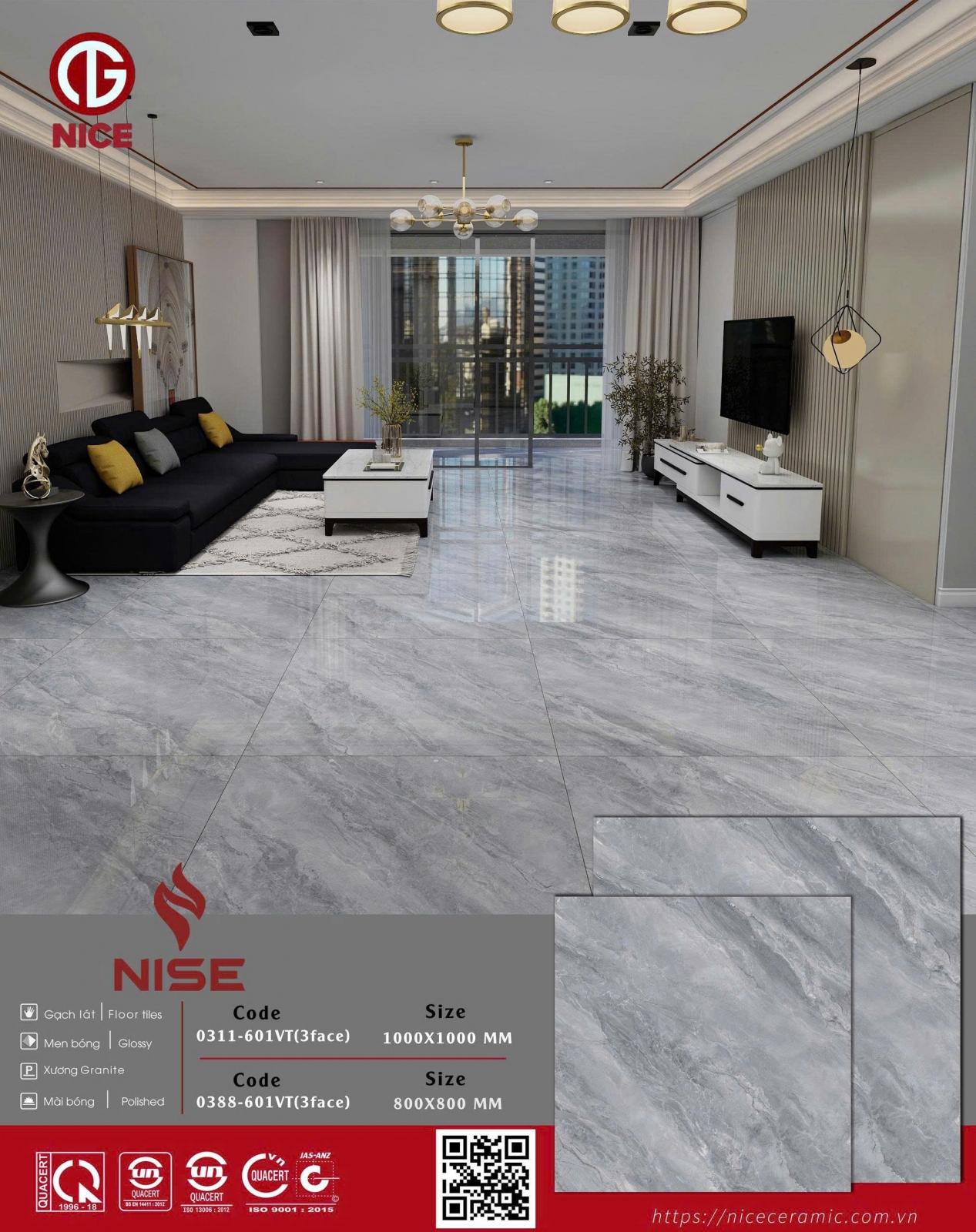 GẠCH LÁT NỀN 100X100 MC1601