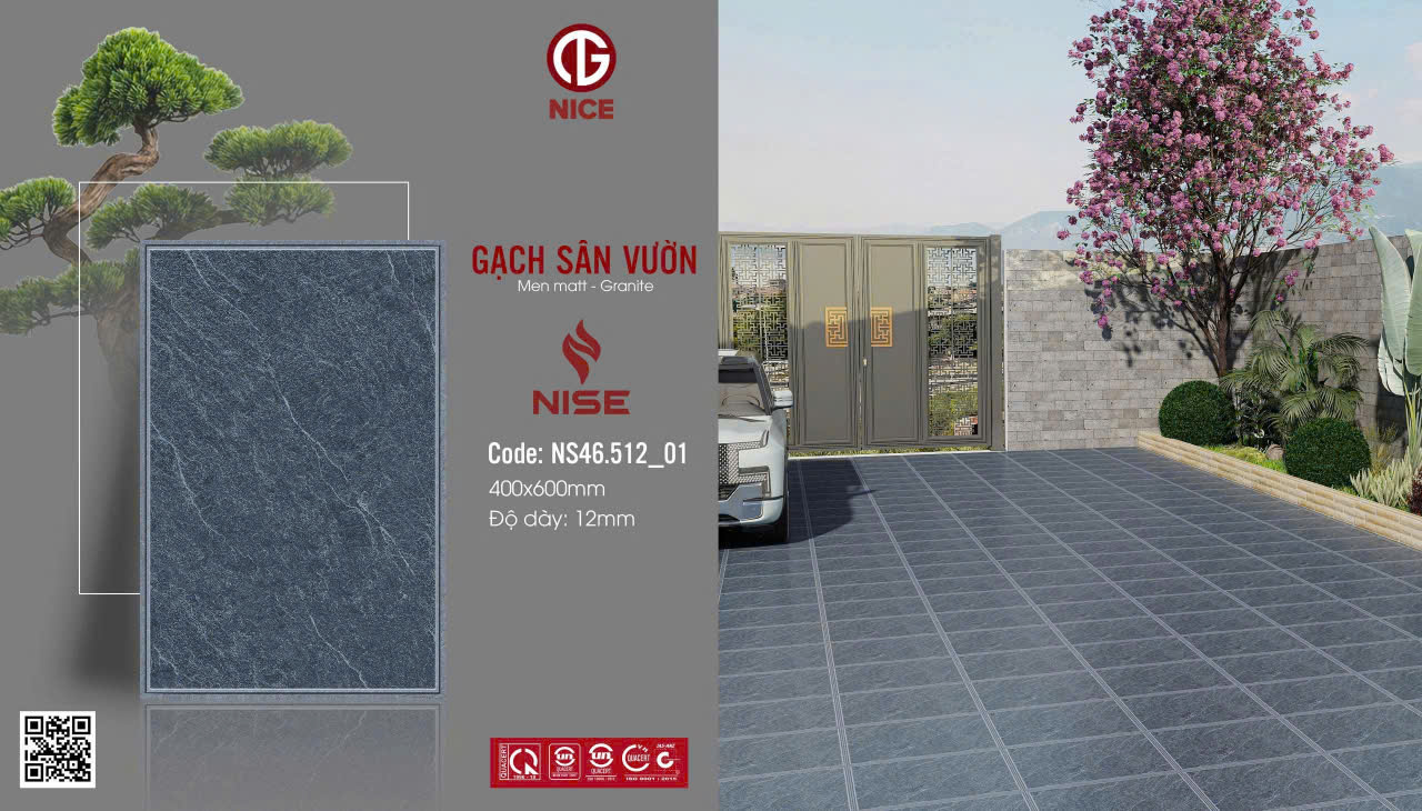 GẠCH LÁT SÂN 40X60 NICE NS46.512-01